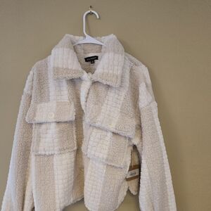 Blu Pepper Cream Teddy Jacket